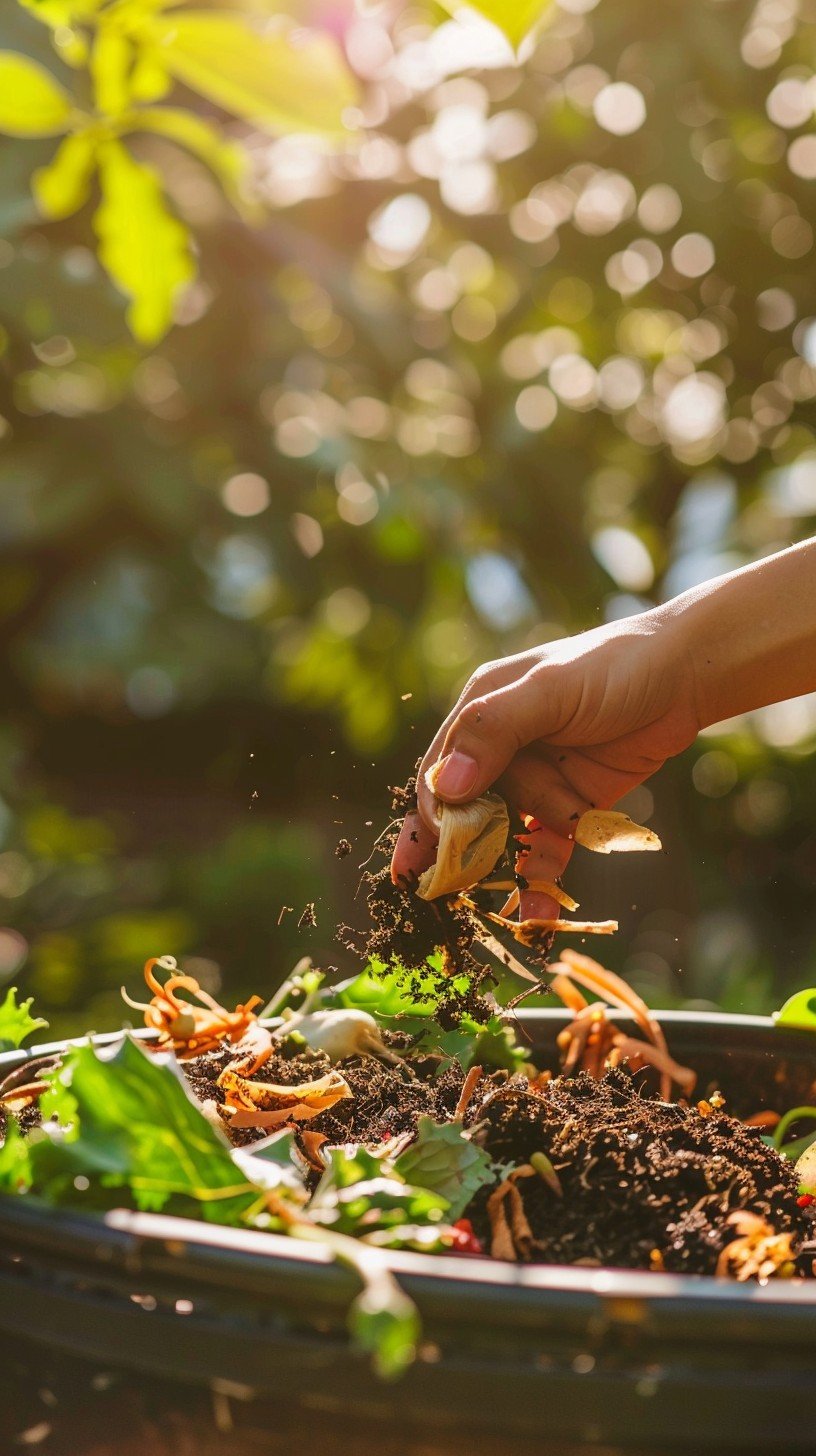 Aesthetic balcony garden with flowers and vegetables